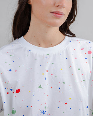 Splash Paint Squared Tee White