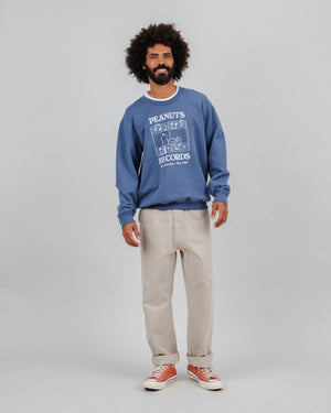 Peanuts Classic Records Sweatshirt Blue