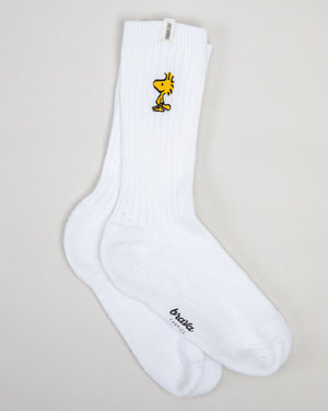 Peanuts Woodstock Socks Ecru