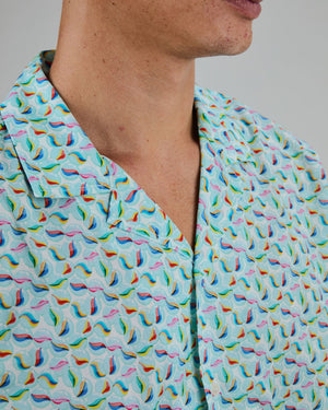 Marbles Aloha Shirt White