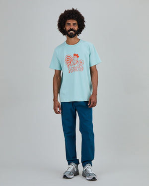 Asis Percales Kikiriki Oversize T-Shirt blue