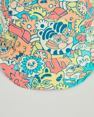 Asis Percales Animal Party 5 panel Cap