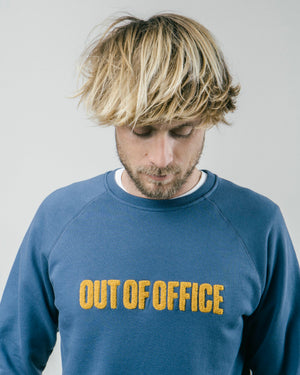 Out of Office Cotton Sweatshirt Blue
