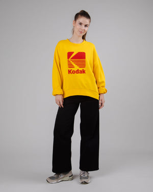 Kodak Logo Sweatshirt Yellow 