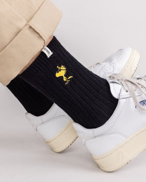 Peanuts Woodstock Socks Black