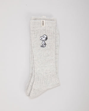 Peanuts Snoopy Socks Cream