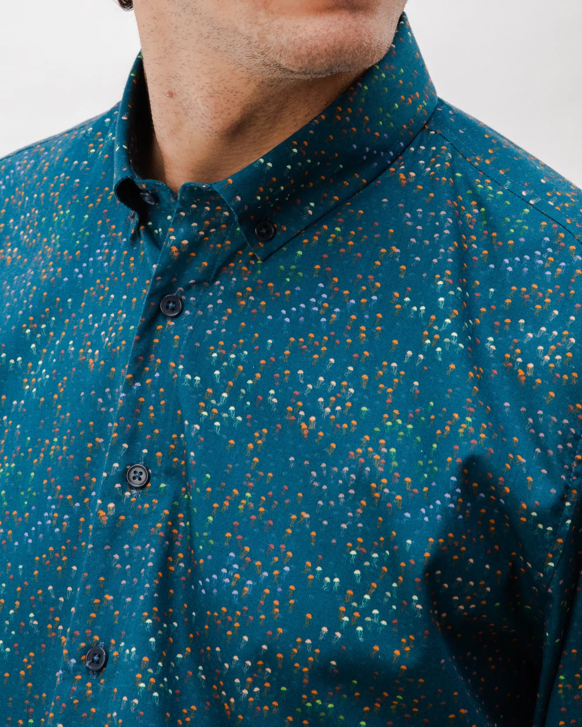 Jellyfish Cotton Shirt Navy