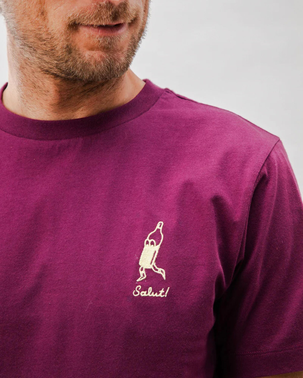 Salut Cotton T-Shirt Grape