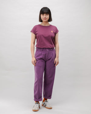 Dusk Scoop Cotton Tee Grape