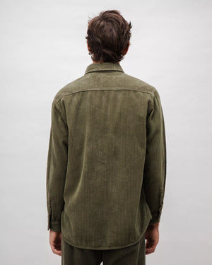 Corduroy Overshirt Stone Green