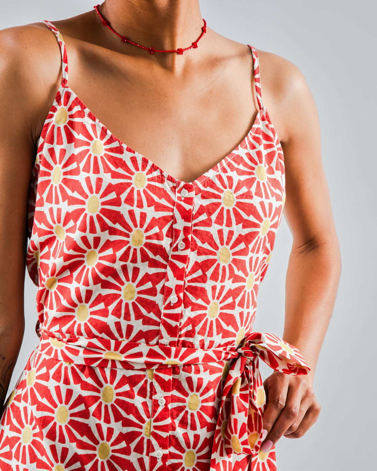 Marisol Strap Dress Red