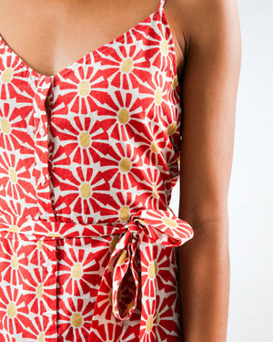 Marisol Strap Dress Red