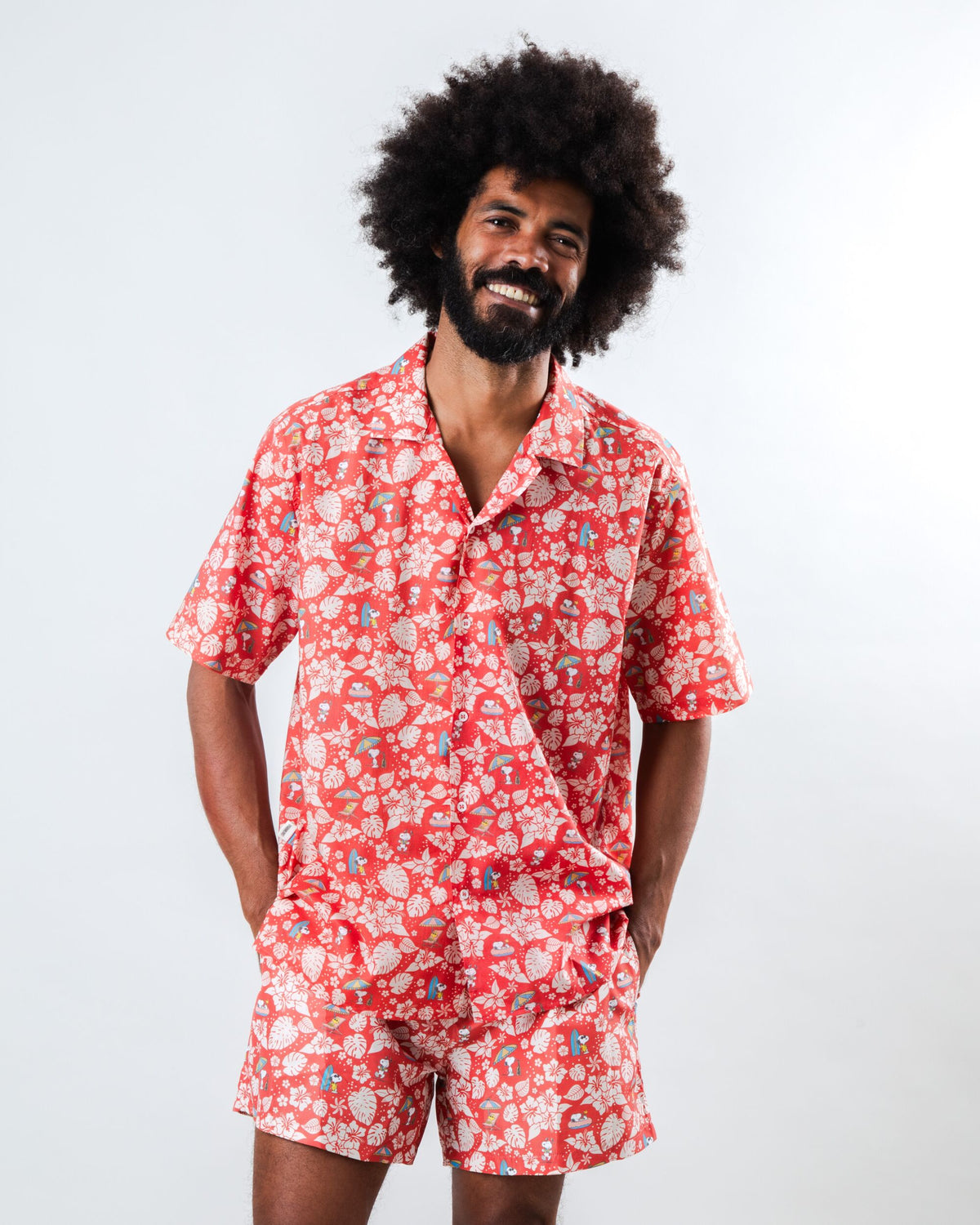 Peanuts Tropical Swimwear Red
