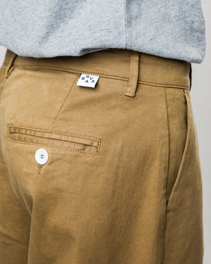 Pleated Chino Camel