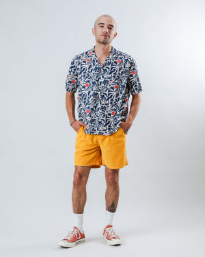 Ola de Calor Aloha Shirt Navy