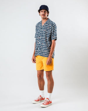Sunset Aloha Shirt Navy