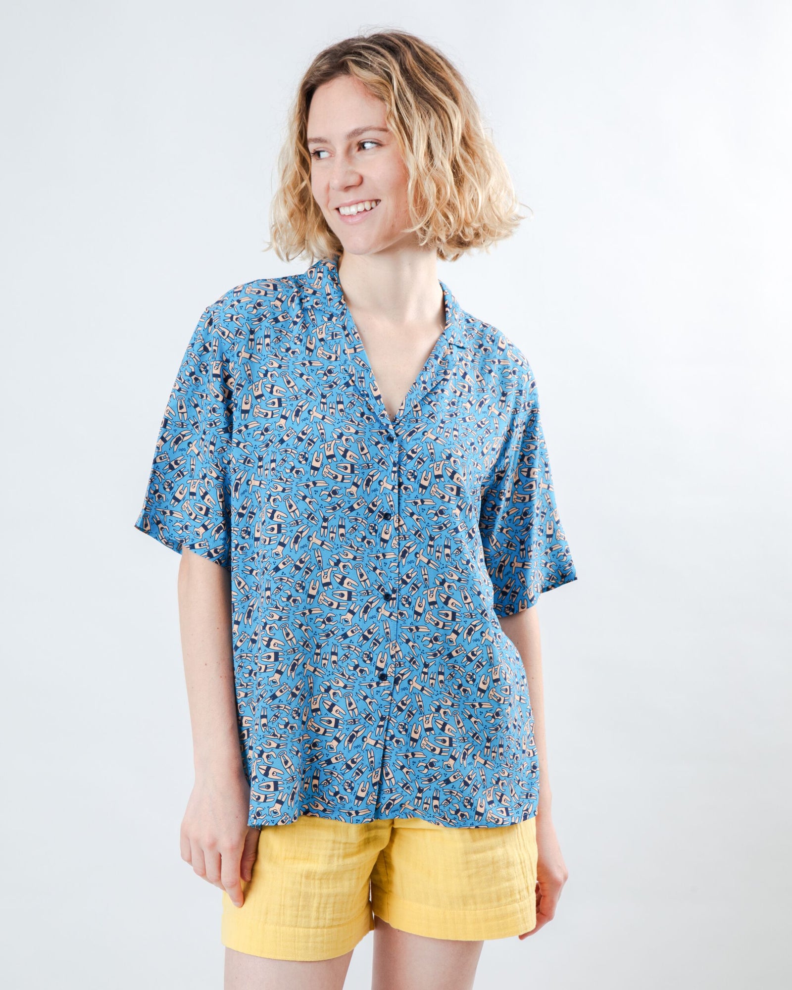 Just Swim Aloha Blouse