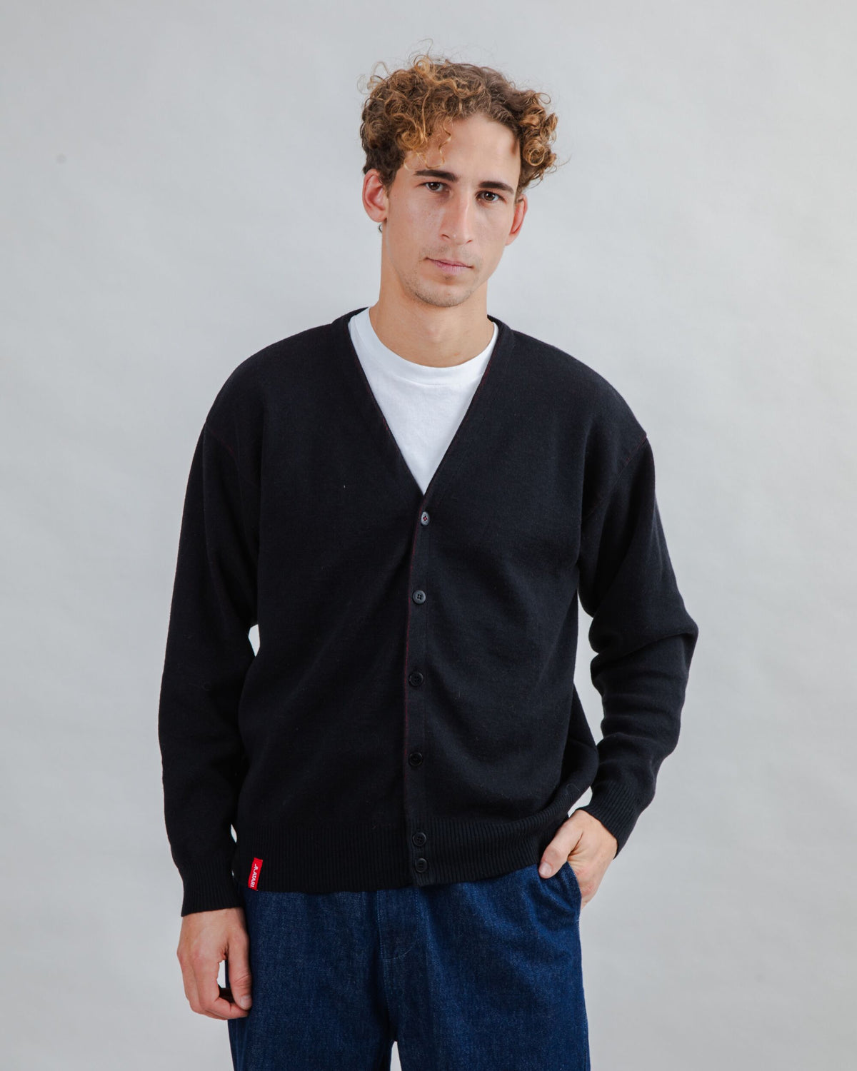 Atari Cardigan Logo Jacquard