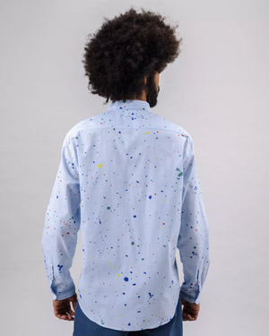 Splash Paint Oxford Shirt