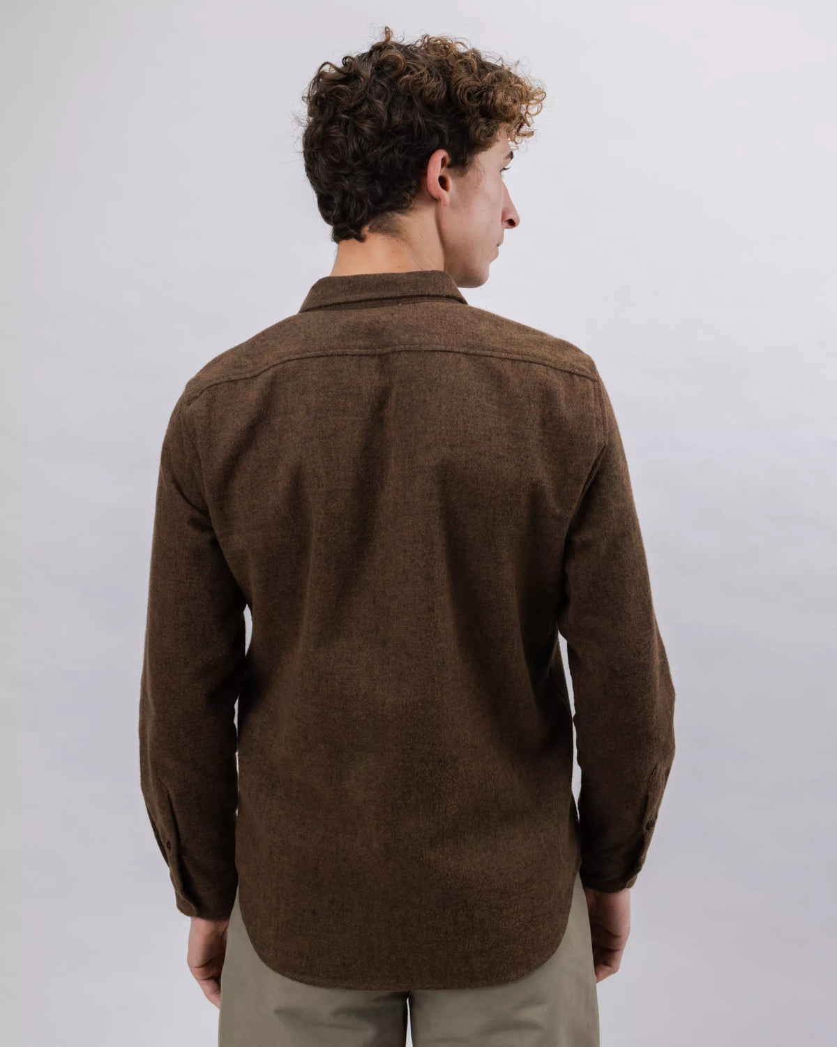 Heart Flannel Overshirt Brown