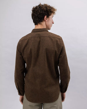Heart Flannel Overshirt Brown