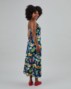 Chiringuito Strap Dress Blue