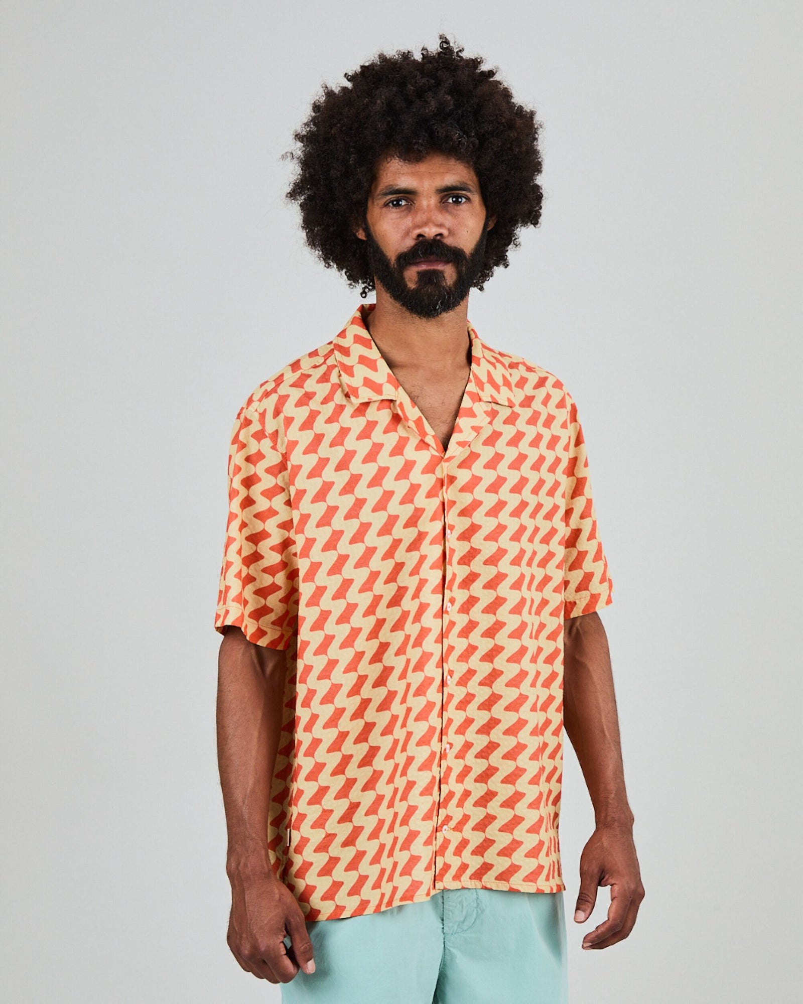 Gum Aloha Shirt Rust Red