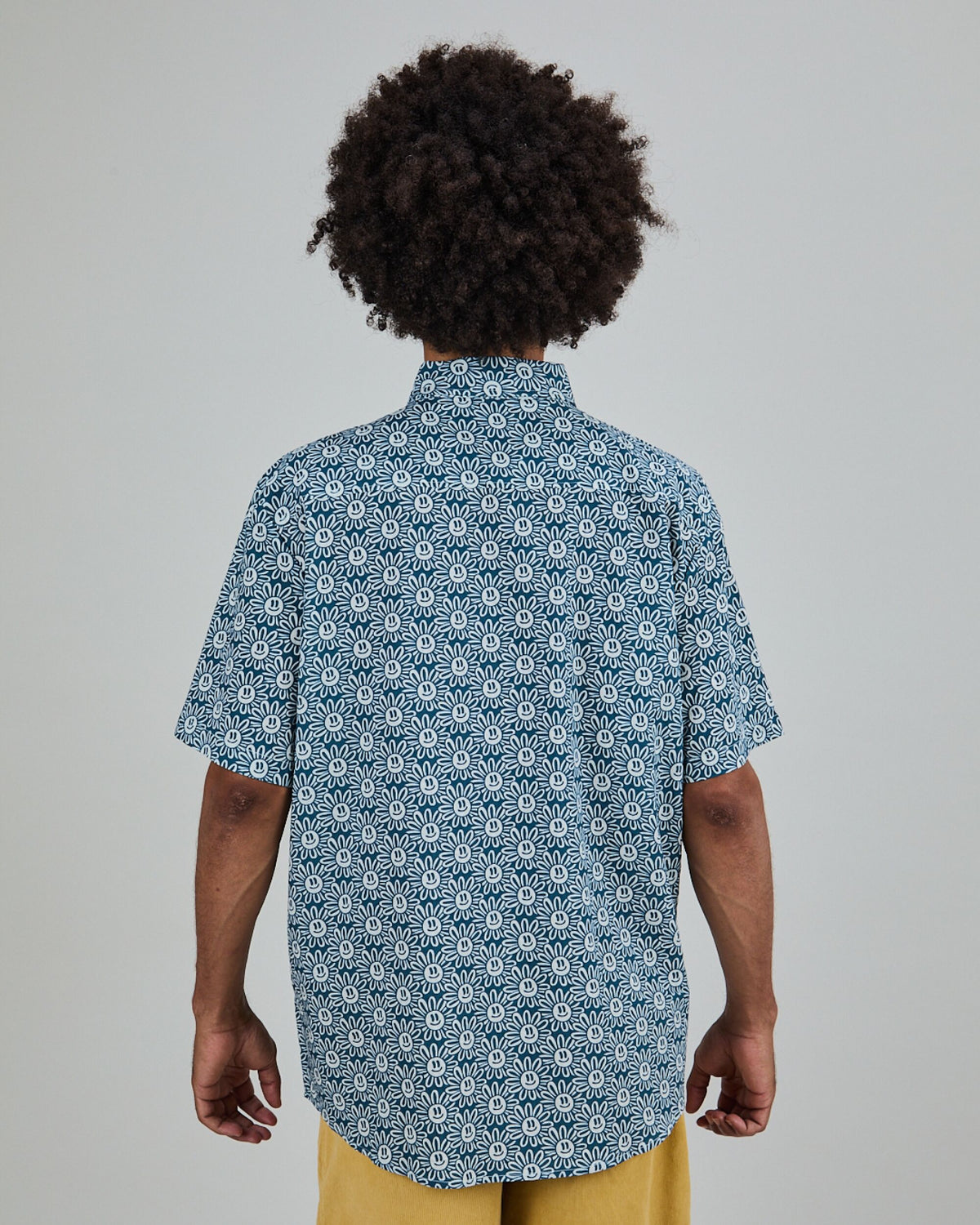 Asis Percales Daisy Boxy Shirt Blue