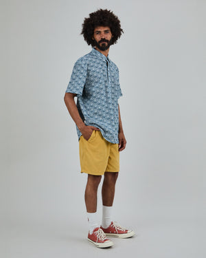 Asis Percales Daisy Boxy Shirt Blue