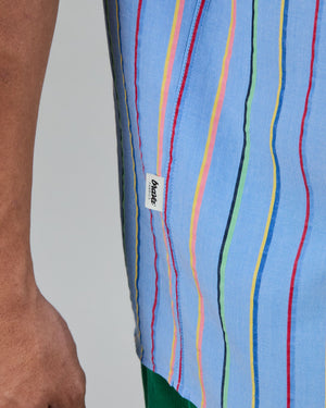 Multicolor Stripes Boxy Man Shirt