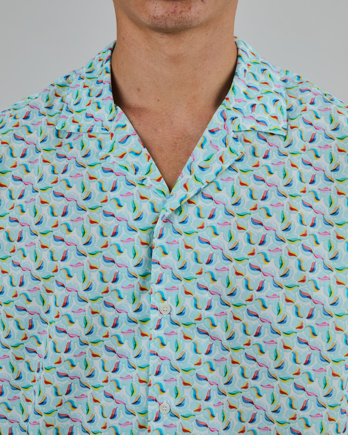 Marbles Aloha Shirt White