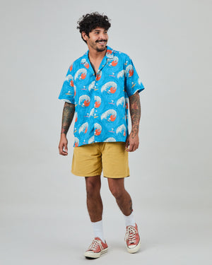 Peanuts Surf Aloha Shirt Blue