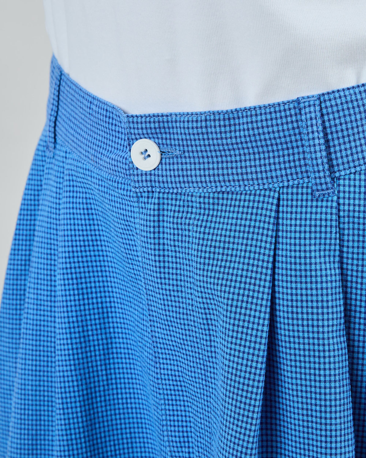Checks Midi Skirt Blue