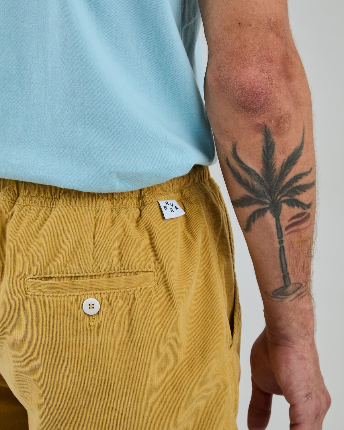 Baby Cord Shorts Mustard