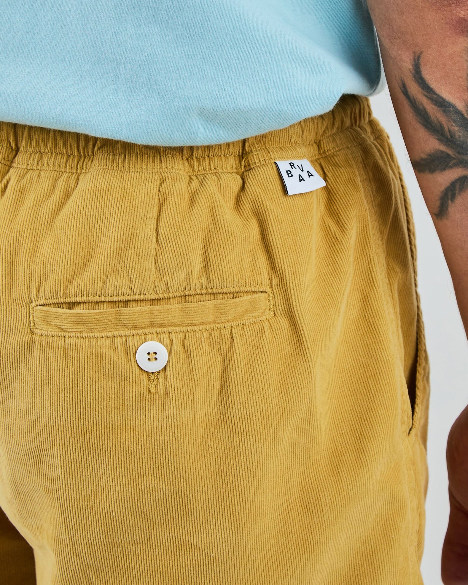 Baby Cord Shorts Mustard