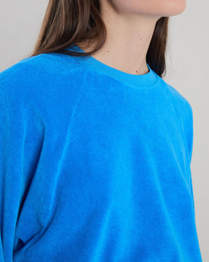 Terry Ranglan Sweatshirt Blue