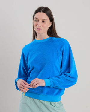 Terry Ranglan Sweatshirt Blue