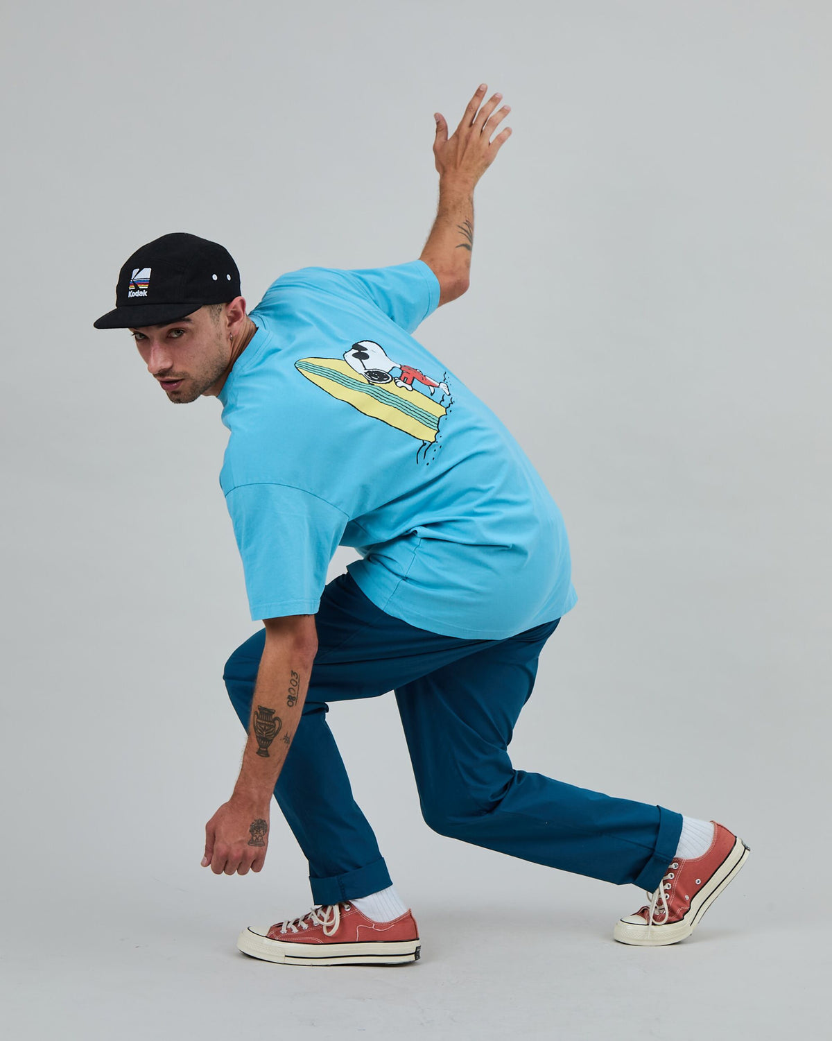 Peanuts Cowabunga Surf Oversize T-Shirt Blue