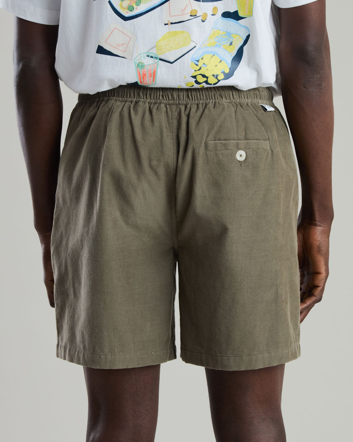 Baby Cord Shorts Stone Green