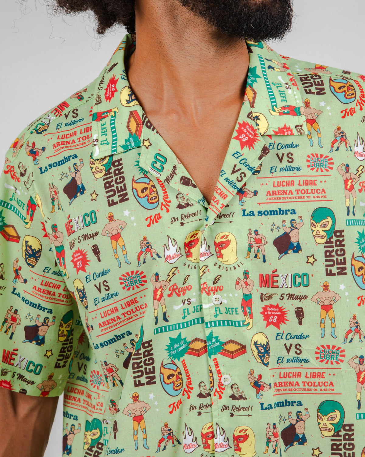 Lucha Libre Aloha Shirt