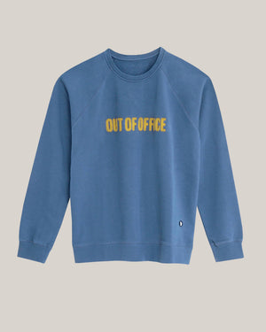 Out of Office Cotton Sweatshirt Blue