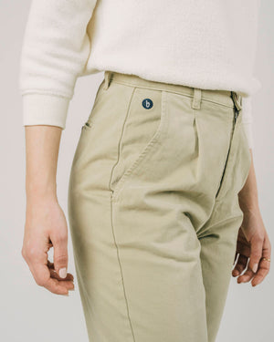 Regular Pleated Chino Beige