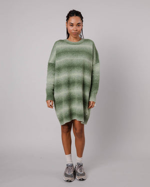 Knitted Alpaca Dress Moss