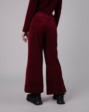 Wide Leg Corduroy Pant Prune