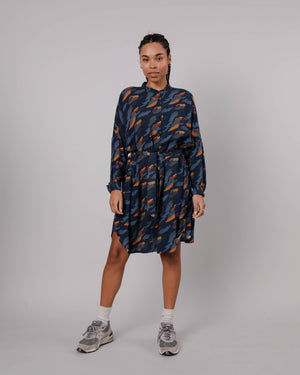 Ucon Palma Oversized Mao Dress Navy