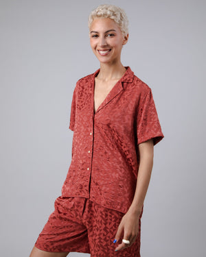 Jacquard Aloha Blouse Sorbet