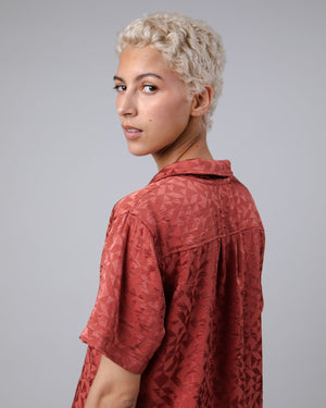 Jacquard Aloha Blouse Sorbet