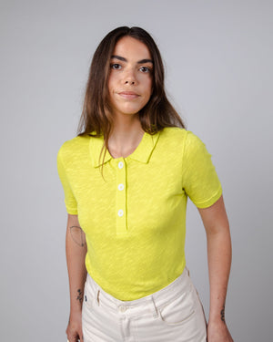 Buttoned Polo Lime