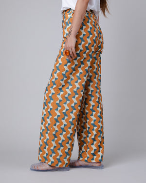 Big Tiles Wide Leg Pants Topaz