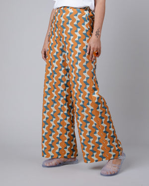 Big Tiles Wide Leg Pants Topaz